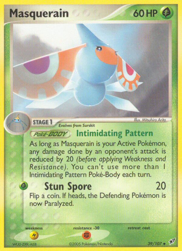 Masquerain - EX Deoxys (Uncommon) [DX-39] English / Near Mint / Normal