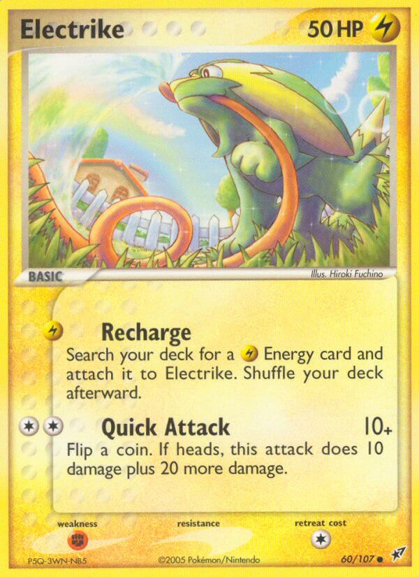 Electrike (Recharge) - EX Deoxys (Common) [DX-60] English / Near Mint / Normal
