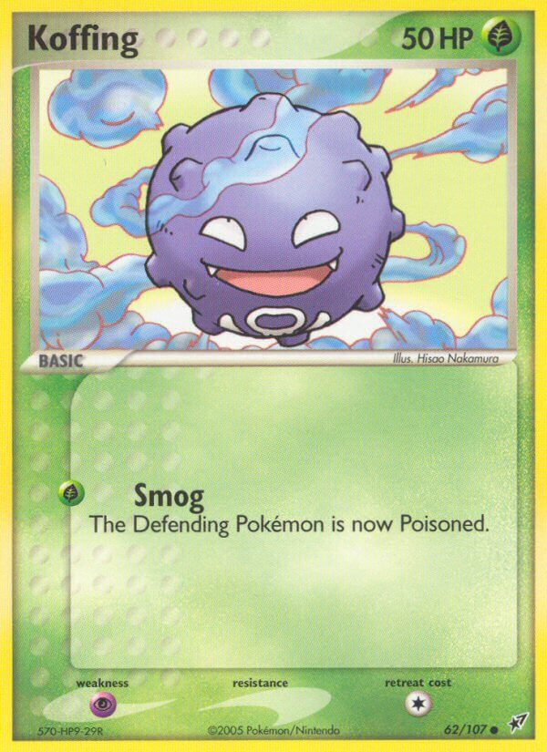 Koffing - EX Deoxys (Common) [DX-62] English / Near Mint / Normal