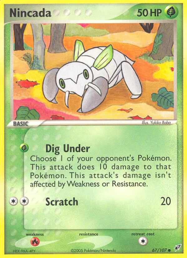 Nincada - EX Deoxys (Common) [DX-67] English / Near Mint / Normal
