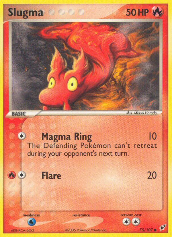 Slugma - EX Deoxys (Common) [DX-75] English / Near Mint / Normal