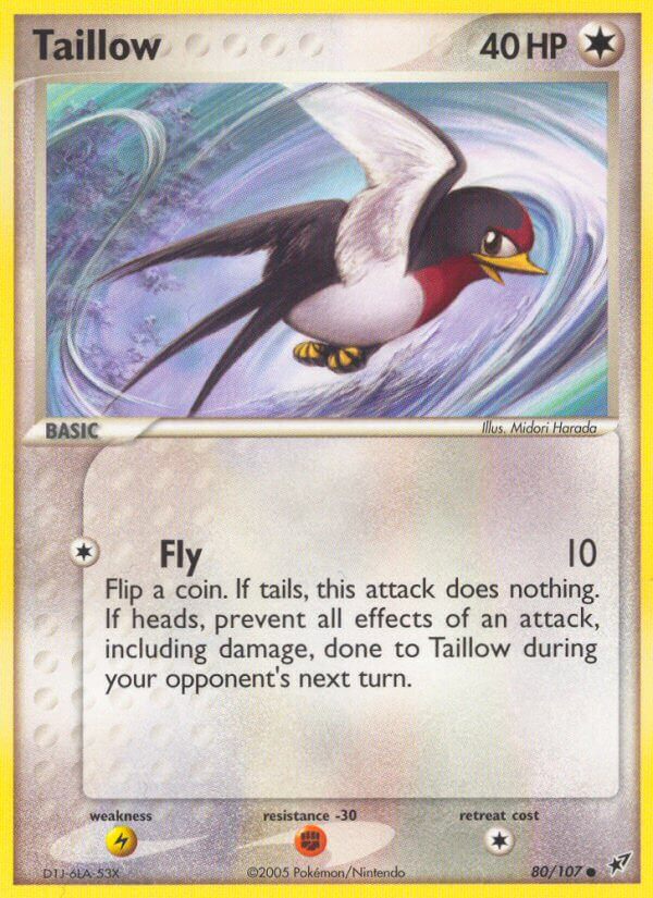 Taillow⁣ - EX Deoxys⁣ (Common)⁣ [80] English / Near Mint / Normal