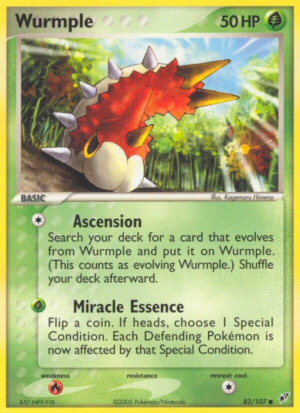 Wurmple - EX Deoxys (Common) [DX-82] English / Near Mint / Normal