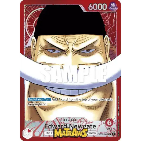 Edward.Newgate - Alternate Art - Foil (Leader) - OP02-001 One Piece Singles Paramount War (OP02) 