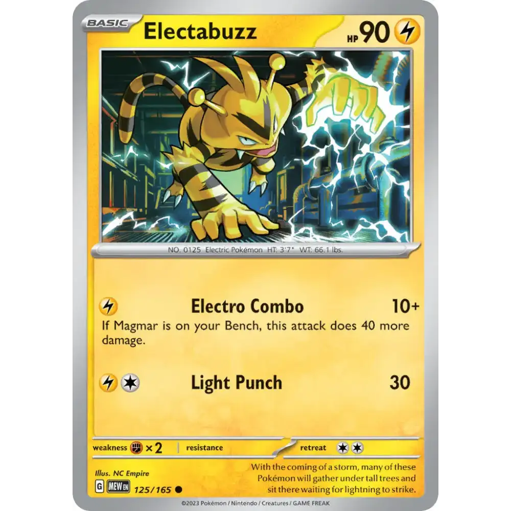 Electabuzz - 125/165 - Enkeltkort