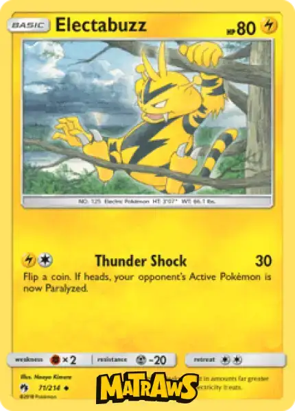 Electabuzz - 71/214 Enkeltkort Lost Thunder 