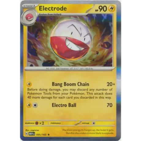 Electrode - Holo - 101/165 - Enkeltkort