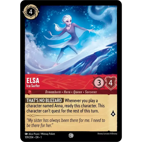 Elsa - Ice Surfer (Common) - 109/204 - Disney Lorcana