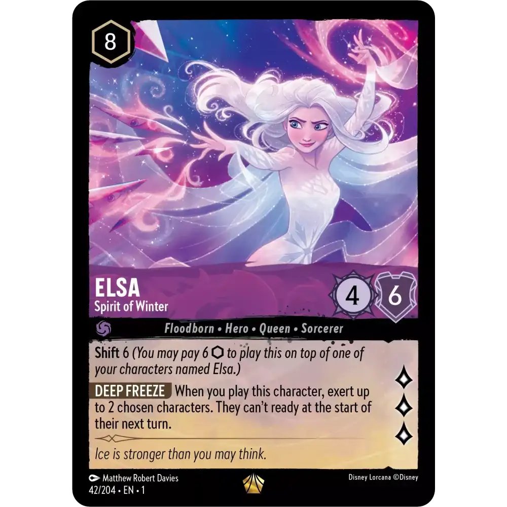 Elsa - Spirit of Winter (Legendary) - 42/204 - Disney