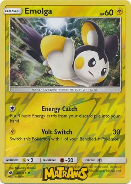 Emolga - Reverse 35/111 Enkeltkort