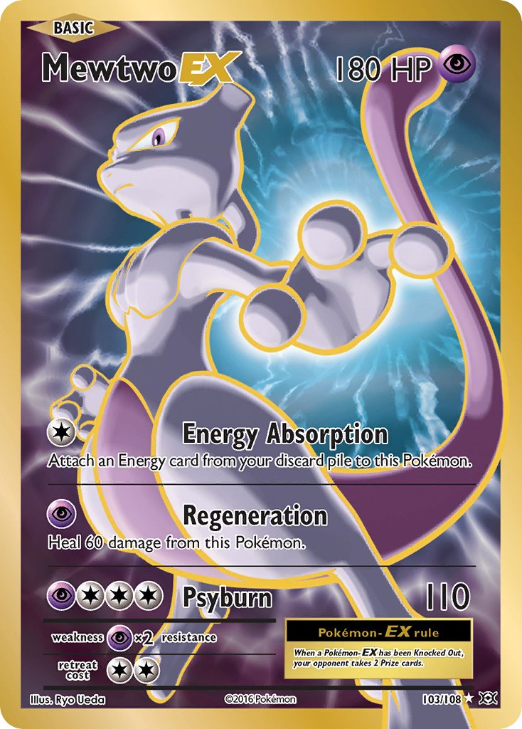 Mewtwo EX - Evolutions (Ultra Rare) [EVO-103] English / Near Mint / Normal