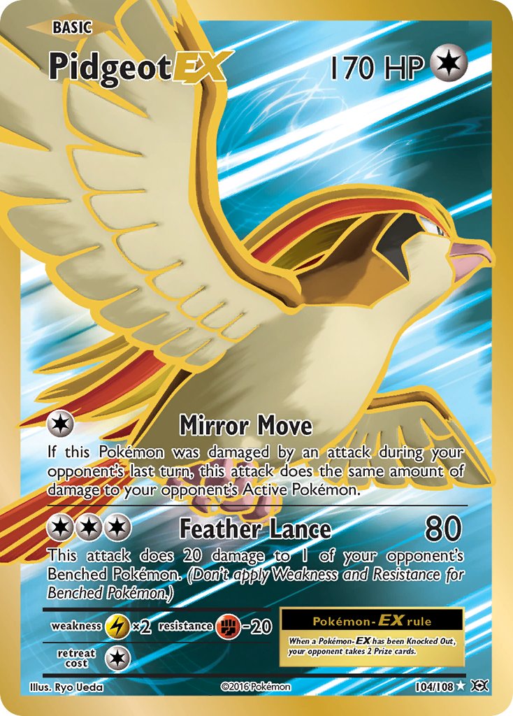Pidgeot EX - Evolutions (Ultra Rare) [EVO-104] English / Near Mint / Normal