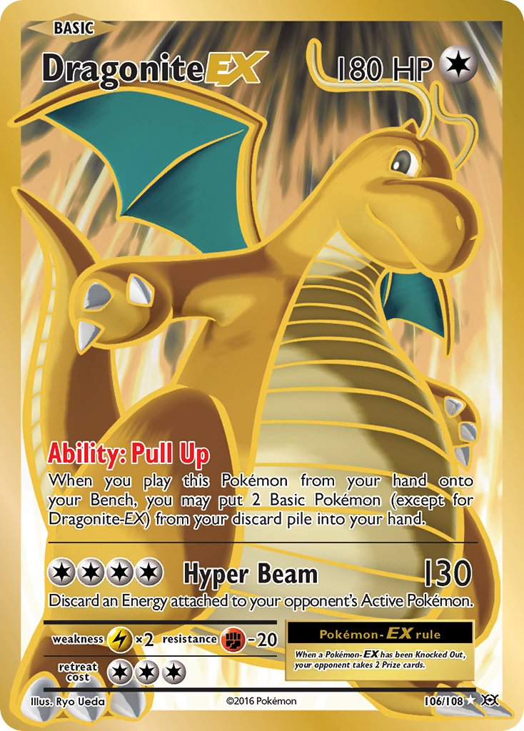Dragonite EX - Evolutions (Ultra Rare) [EVO-106] English / Excellent / Normal