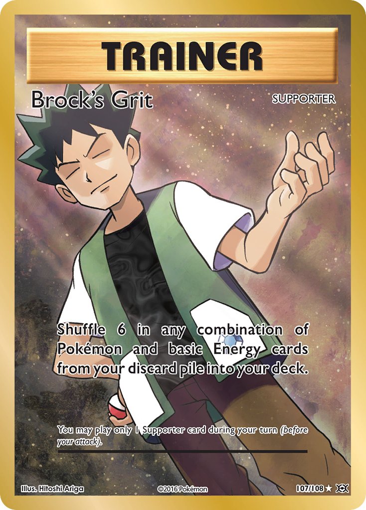 Brock's Grit - Evolutions (Ultra Rare) [EVO-107] English / Near Mint / Normal