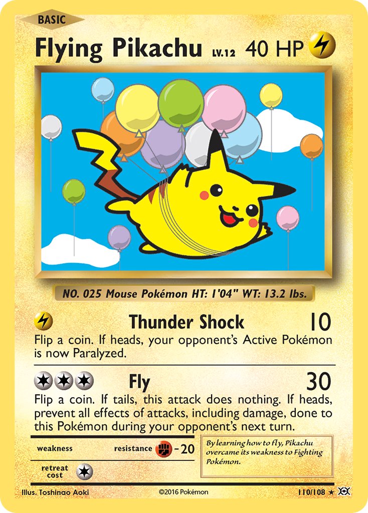 Flying Pikachu - Evolutions (Secret Rare) [EVO-110] English / Good / Normal