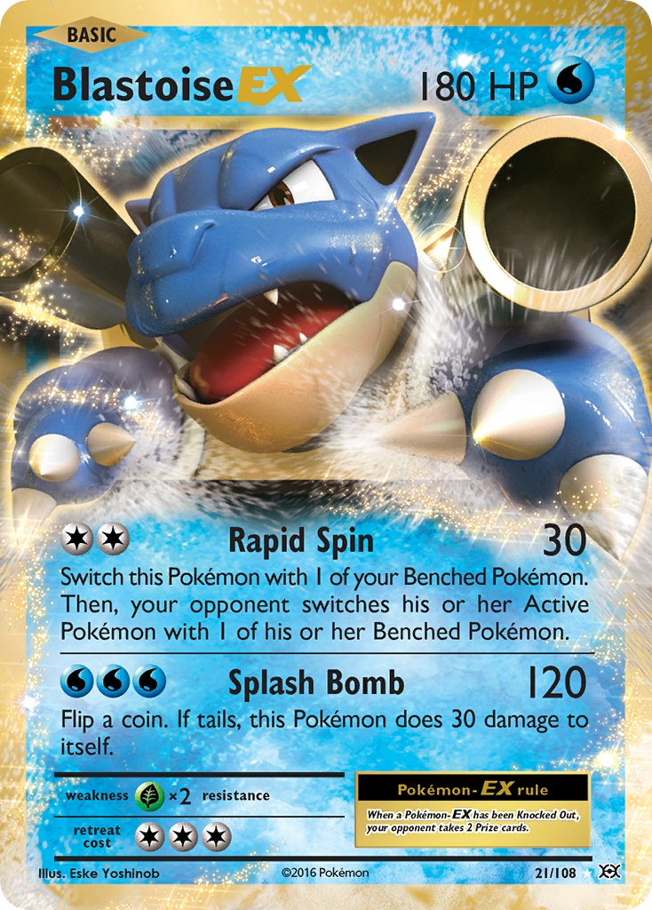 Blastoise EX - Evolutions (Ultra Rare) [EVO-21] English / Near Mint / Normal