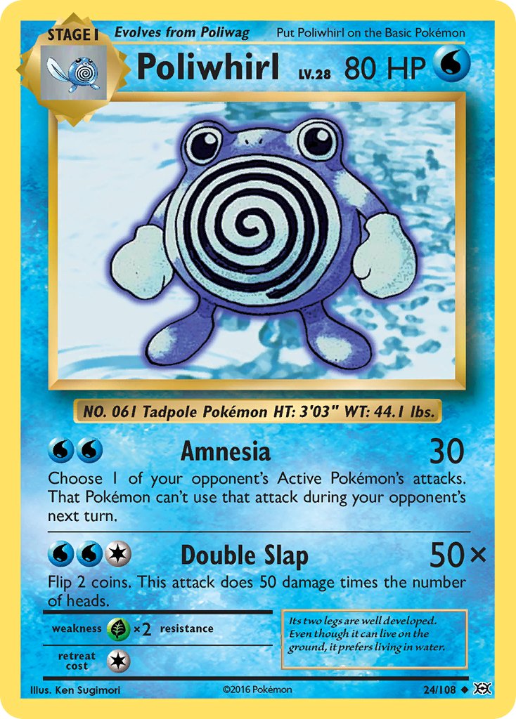 Poliwhirl - Evolutions (Uncommon) [EVO-24] English / Near Mint / Normal