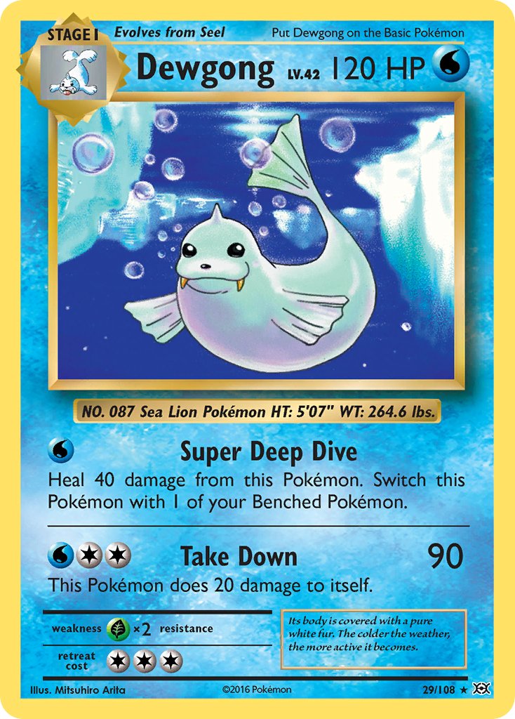 Dewgong - Evolutions (Rare) [EVO-29] English / Near Mint / Normal