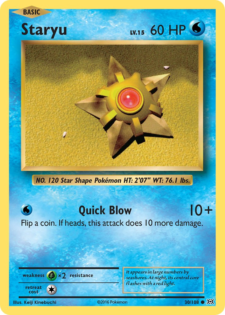 Staryu - Evolutions (Common) [EVO-30] English / Near Mint / Normal
