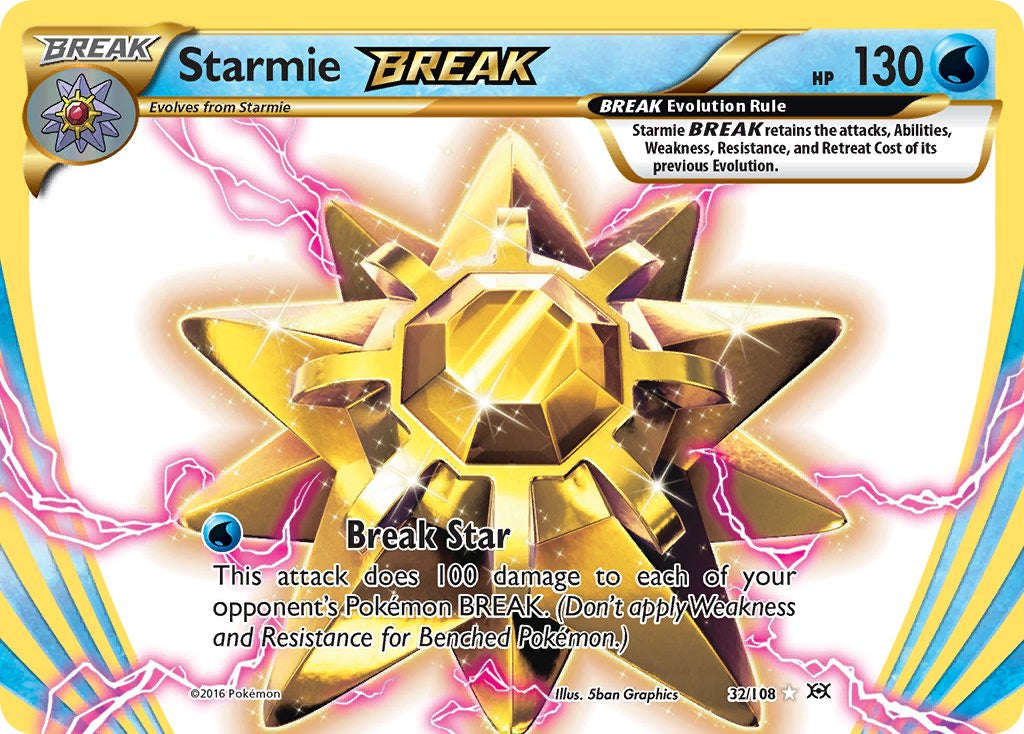 Starmie BREAK - Evolutions (Holo Rare) [EVO-32] English / Light Played / Normal