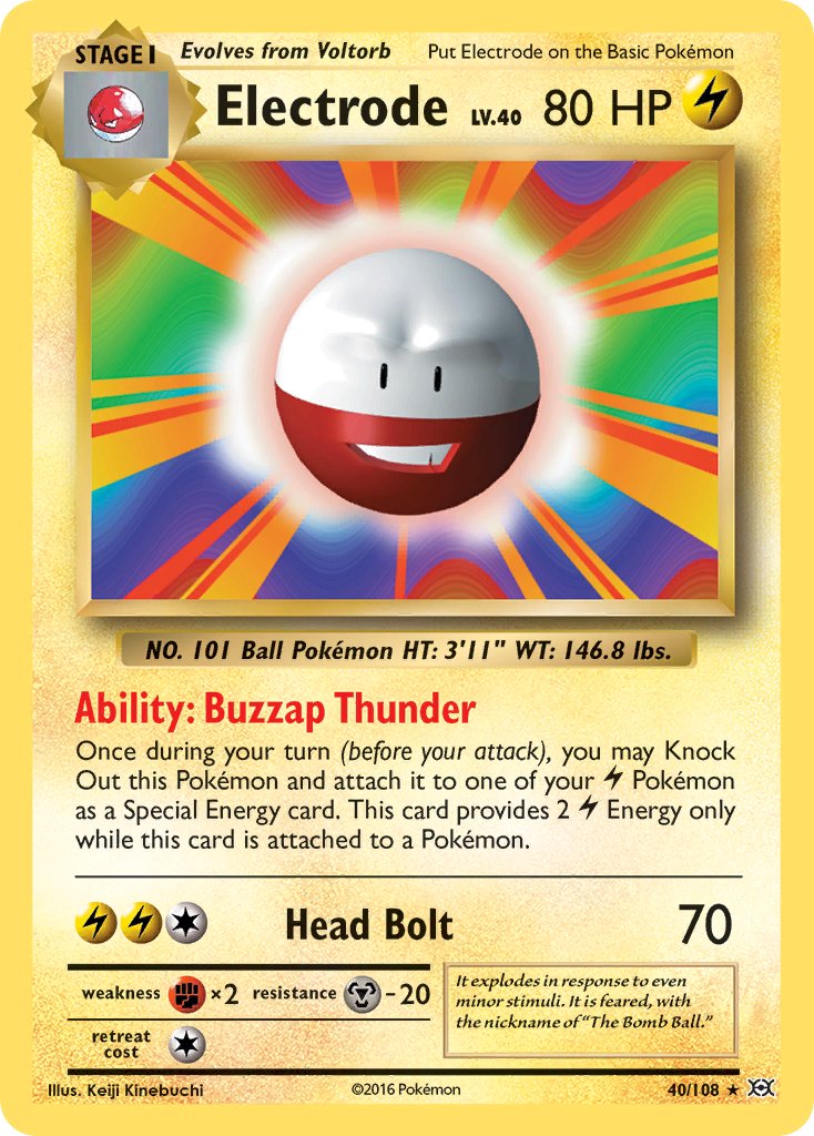 Electrode - Evolutions (Rare) [EVO-40] English / Near Mint / Normal