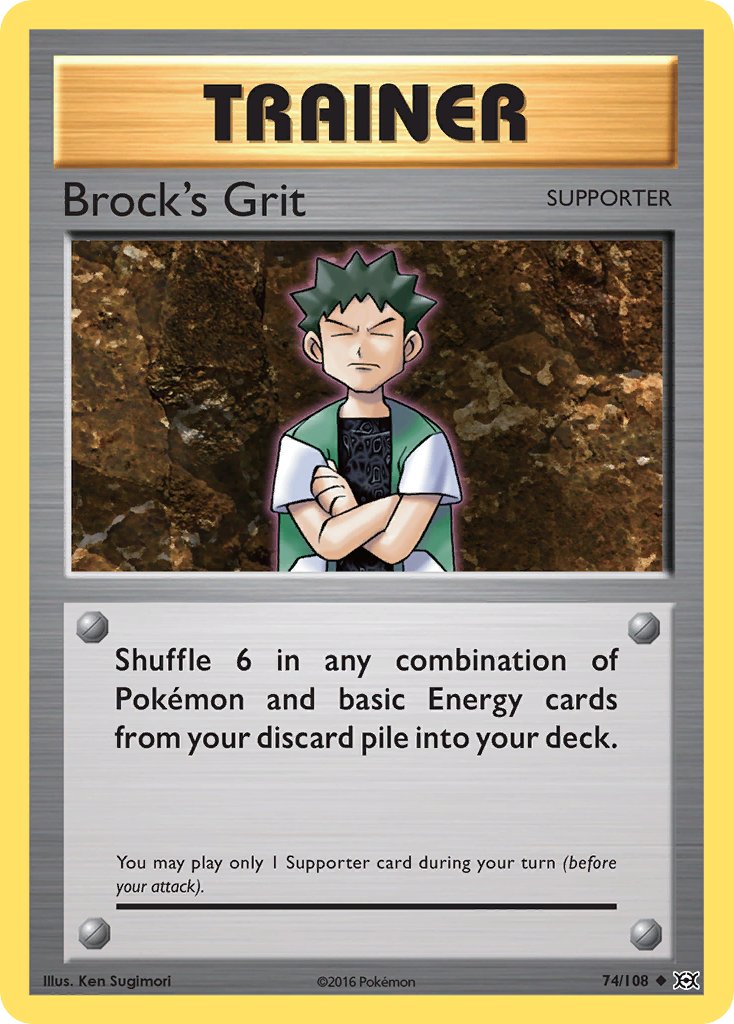 Brock's Grit - Evolutions (Uncommon) [EVO-74] English / Near Mint / Normal