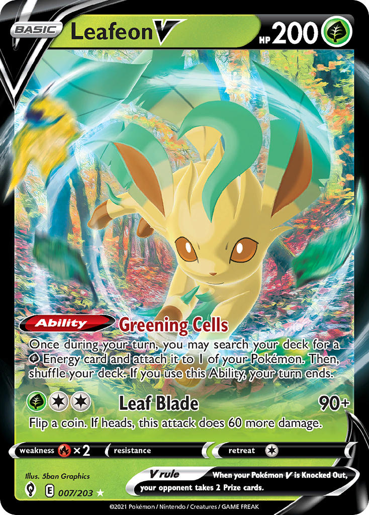 Leafeon V - Evolving Skies (Ultra Rare) [EVS-007] English / Near Mint / Normal
