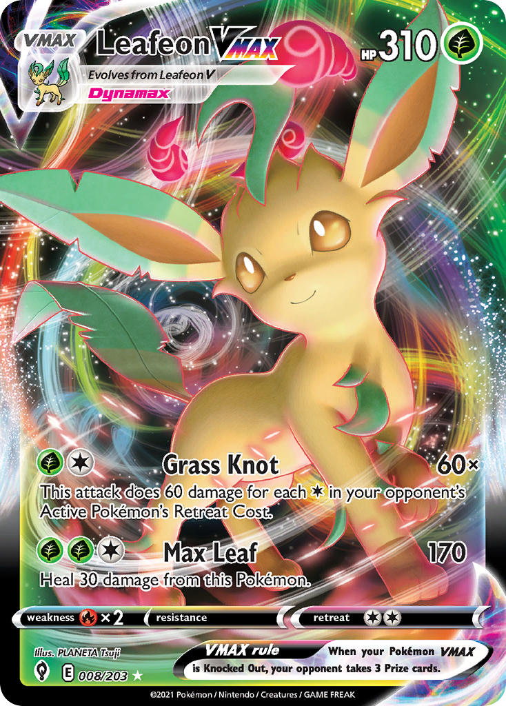 Leafeon VMAX - Evolving Skies (Ultra Rare) [EVS-008] English / Near Mint / Normal