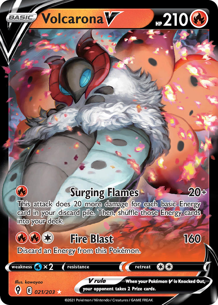 Volcarona V - Evolving Skies (Ultra Rare) [EVS-021] English / Near Mint / Normal
