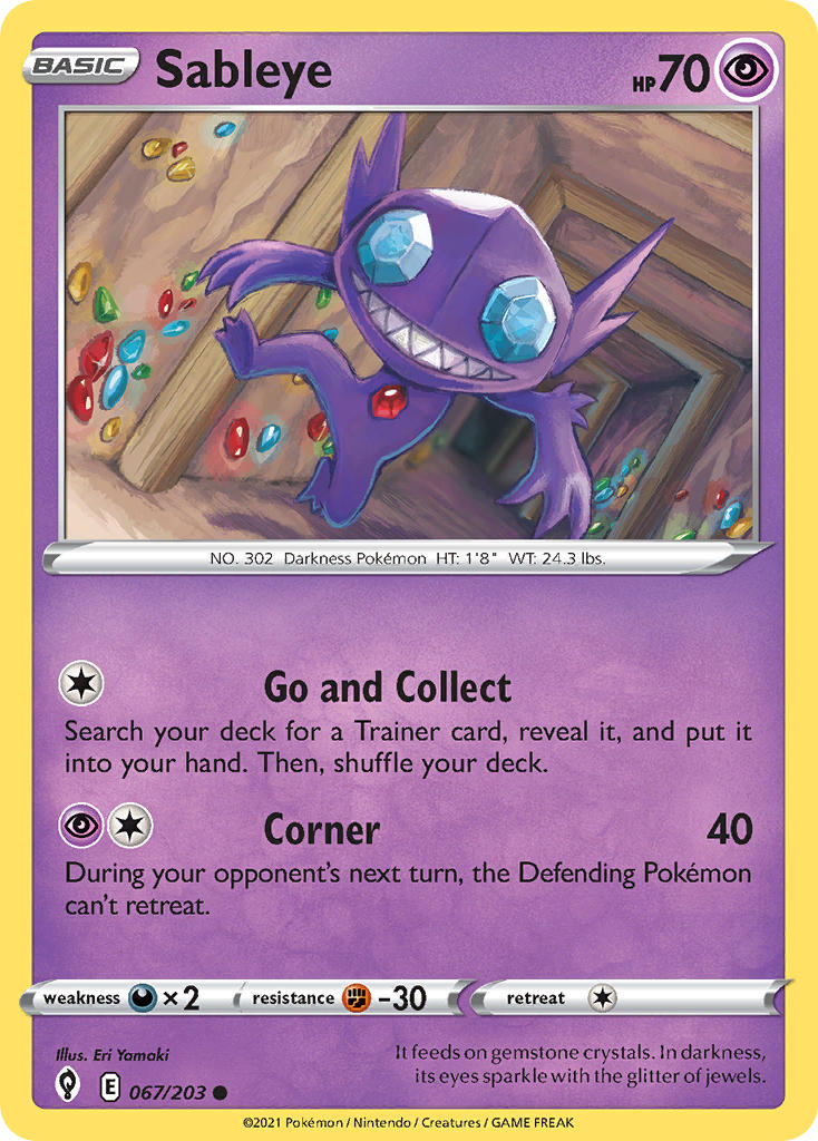 Sableye - Evolving Skies (Common) [EVS-067] English / Near Mint / Normal