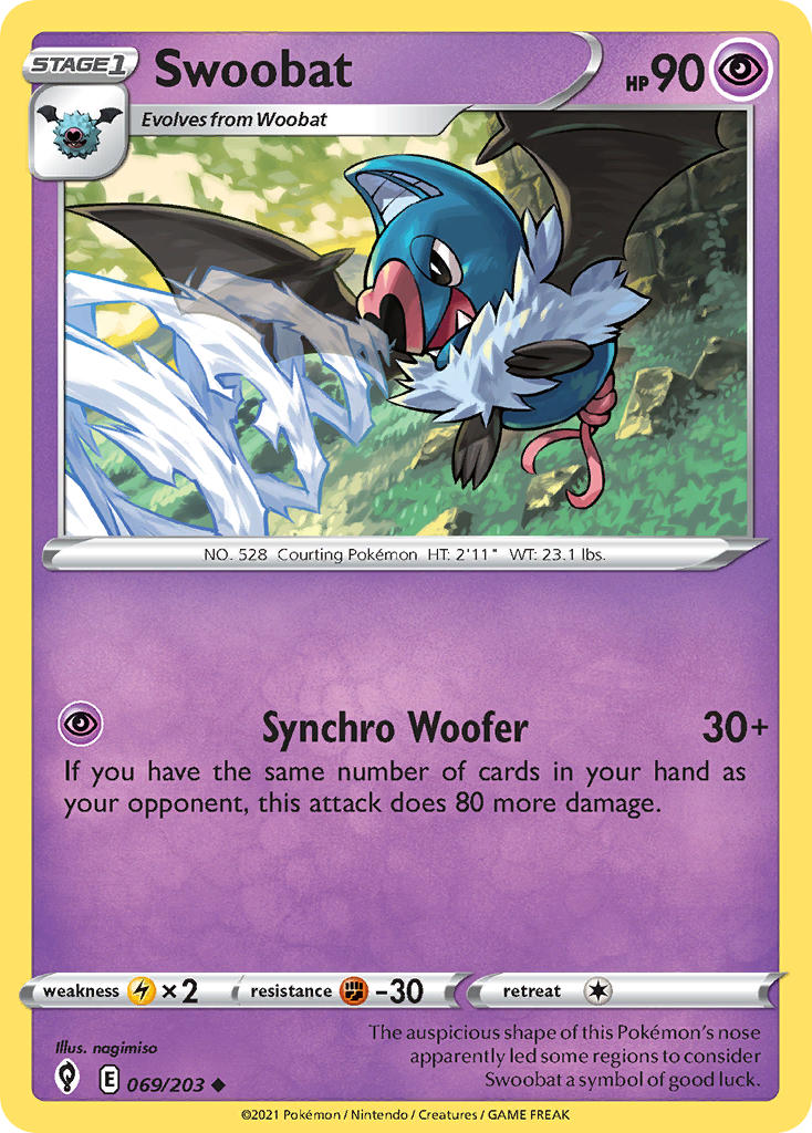 Swoobat - Evolving Skies (Uncommon) [EVS-069] English / Near Mint / Normal