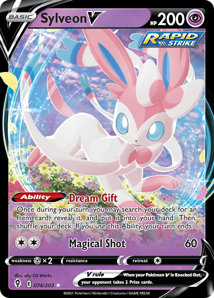 Sylveon V - Evolving Skies (Ultra Rare) [EVS-074] English / Near Mint / Normal