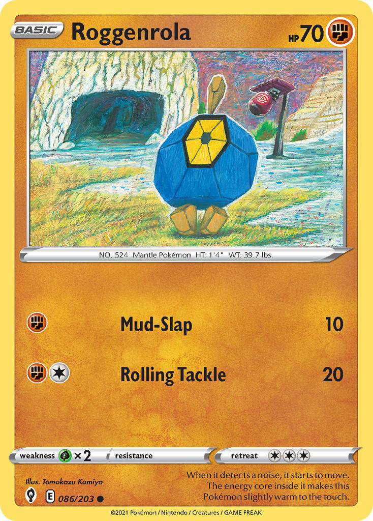 Roggenrola - Evolving Skies (Common) [EVS-086] English / Near Mint / Normal