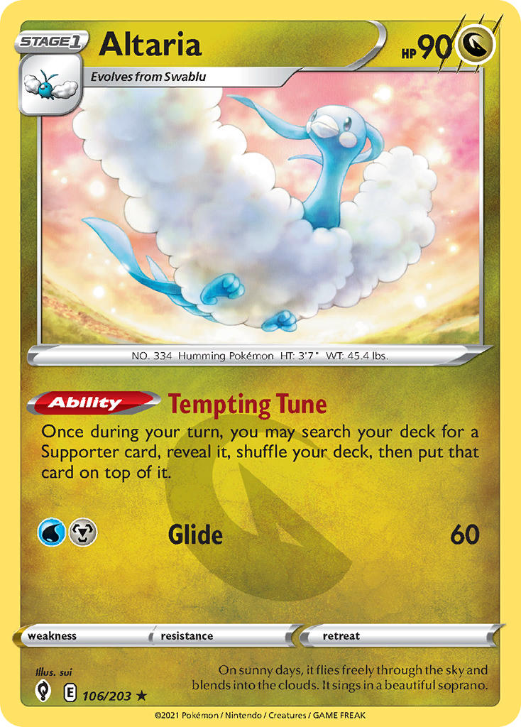 Altaria - Evolving Skies (Rare) [EVS-106] English / Near Mint / Normal