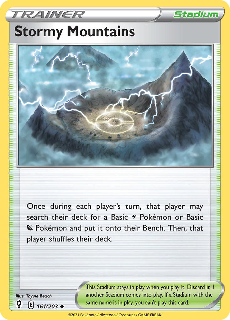 Stormy Mountains - Evolving Skies (Uncommon) [EVS-161] English / Near Mint / Normal