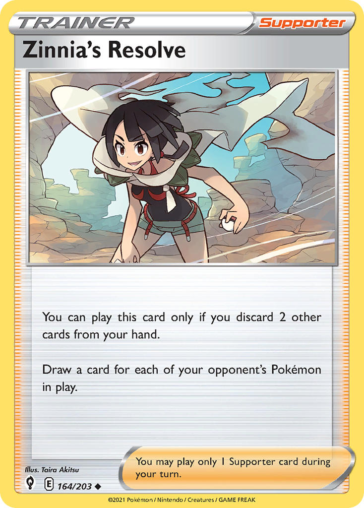 Zinnia's Resolve - Evolving Skies (Uncommon) [EVS-164] English / Near Mint / Normal