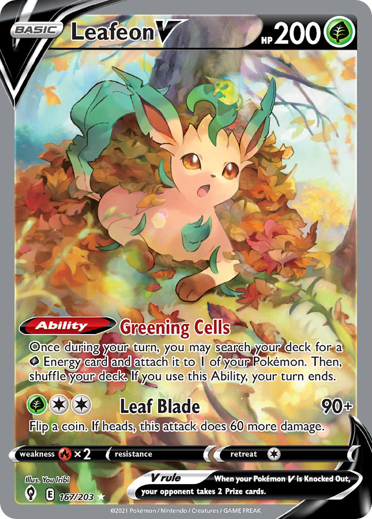 Leafeon V - Evolving Skies (Ultra Rare) [EVS-167] English / Near Mint / Normal
