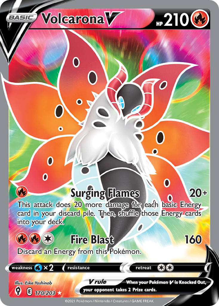 Volcarona V - Evolving Skies (Ultra Rare) [EVS-170] English / Near Mint / Normal