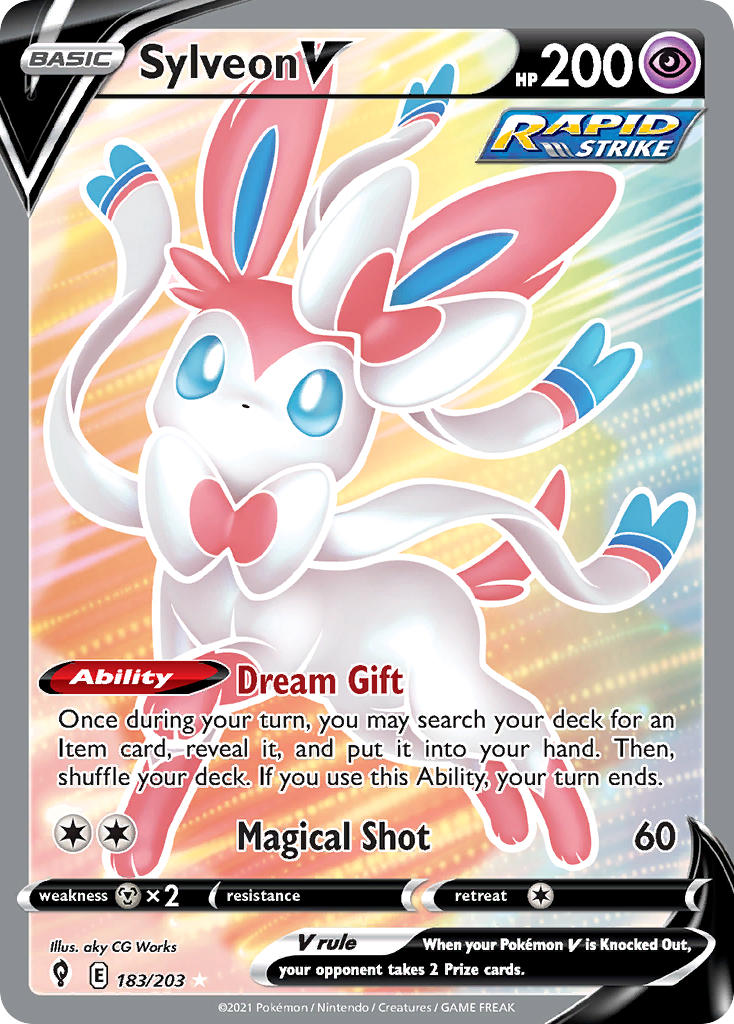 Sylveon V - Evolving Skies (Ultra Rare) [EVS-183] English / Near Mint / Normal