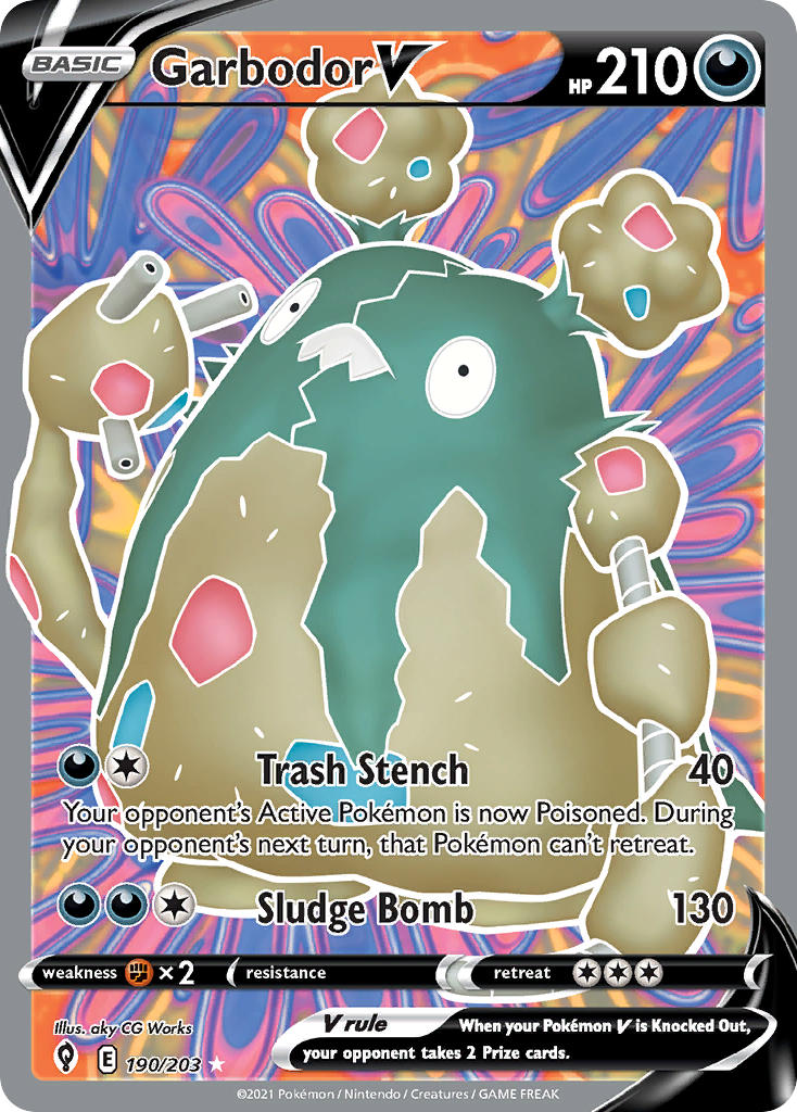 Garbodor V - Evolving Skies (Ultra Rare) [EVS-190] English / Near Mint / Normal