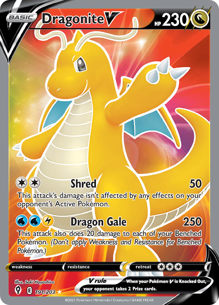 Dragonite V - Evolving Skies (Ultra Rare) [EVS-191] English / Near Mint / Normal