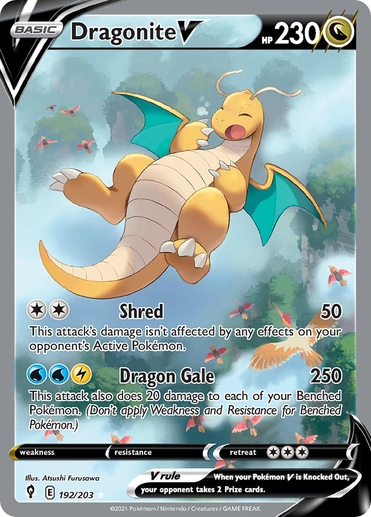 Dragonite V - Evolving Skies (Ultra Rare) [EVS-192] English / Near Mint / Normal