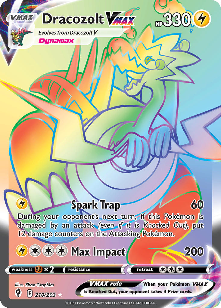 Dracozolt VMAX - Evolving Skies (Secret Rare) [EVS-210] English / Near Mint / Normal