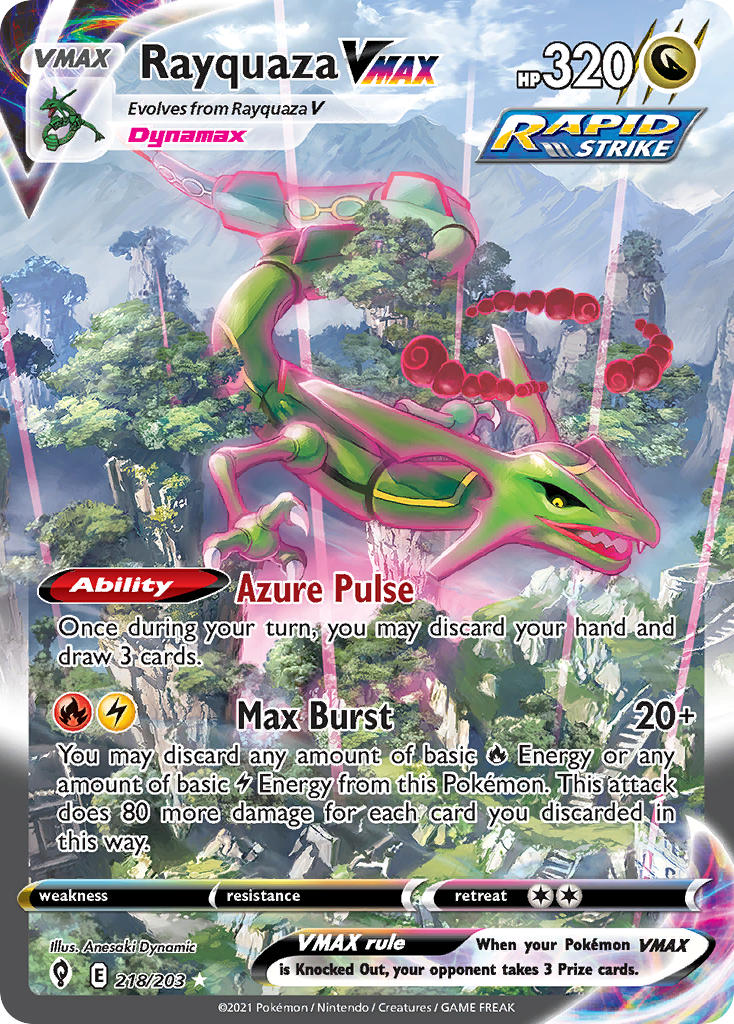 Rayquaza VMAX - Evolving Skies (Secret Rare) [EVS-218] English / Near Mint / Normal