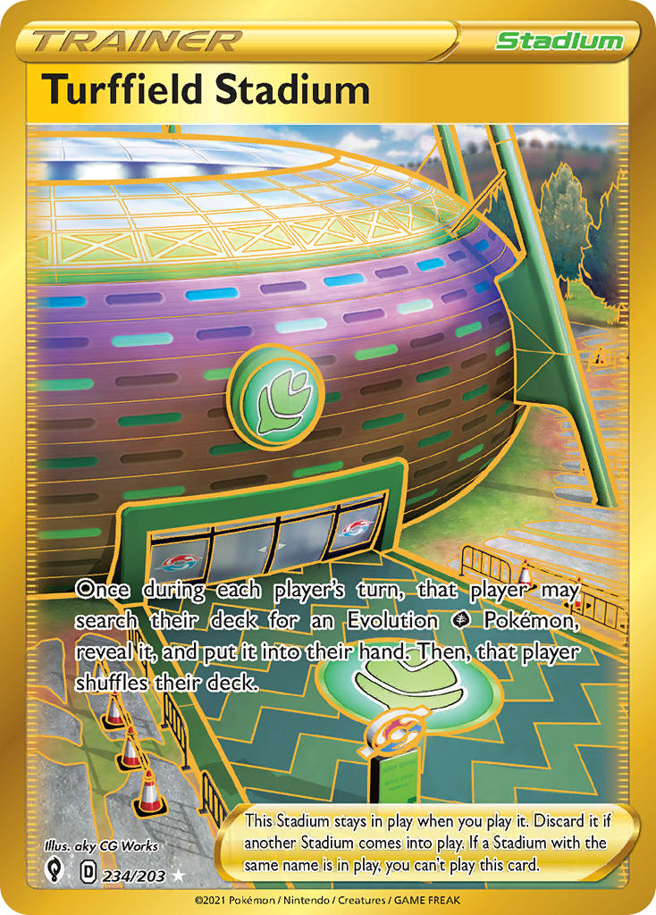 Turffield Stadium - Evolving Skies (Secret Rare) [EVS-234] English / Near Mint / Normal
