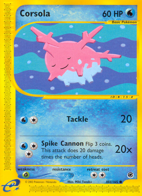 Corsola⁣ - Expedition Base Set⁣ (Common)⁣ [102] English / Good / Normal