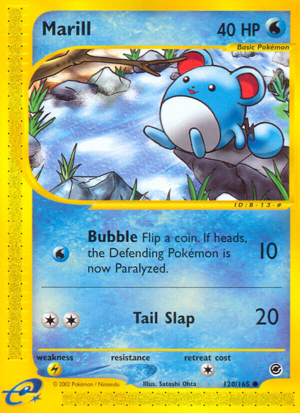 Marill⁣ - Expedition Base Set⁣ (Common)⁣ [120] English / Poor / Normal