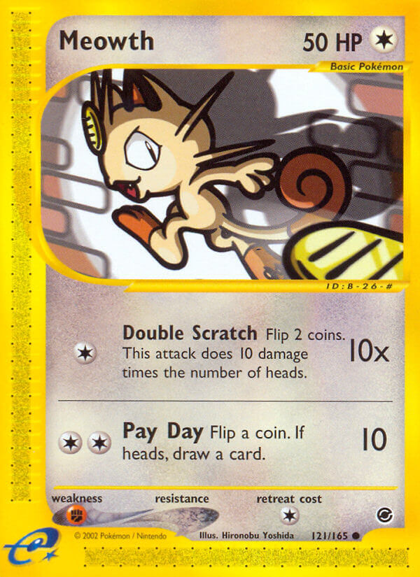Meowth⁣ - Expedition Base Set⁣ (Common)⁣ [121] English / Near Mint / Normal