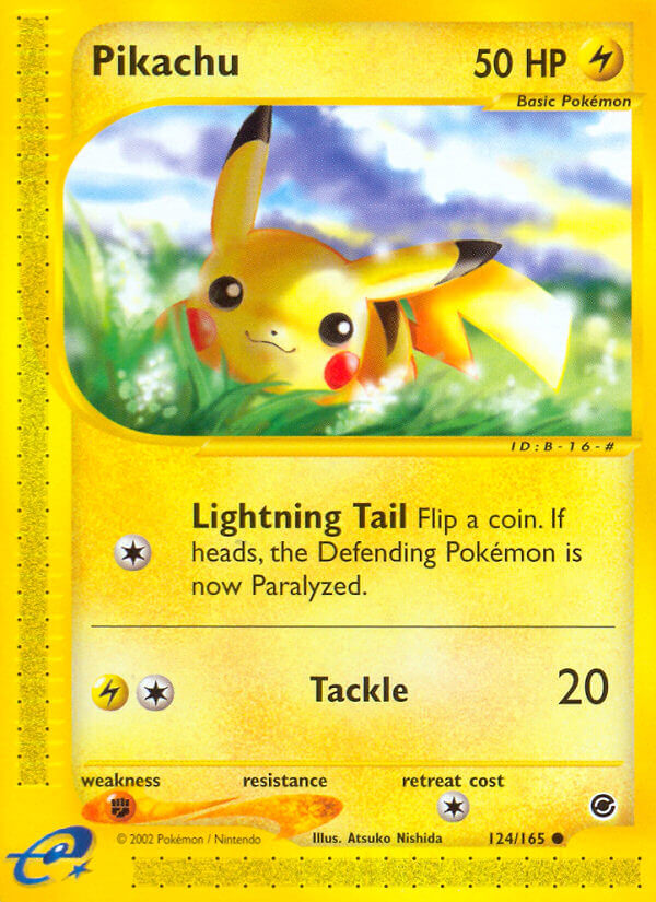 Pikachu⁣ - Expedition Base Set⁣ (Common)⁣ [124] English / Excellent / Normal
