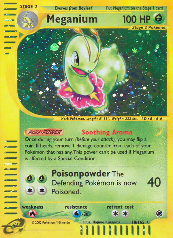 Meganium⁣ - Expedition Base Set⁣ (Holo Rare)⁣ [18] English / Good / Reverse-Holo Normal